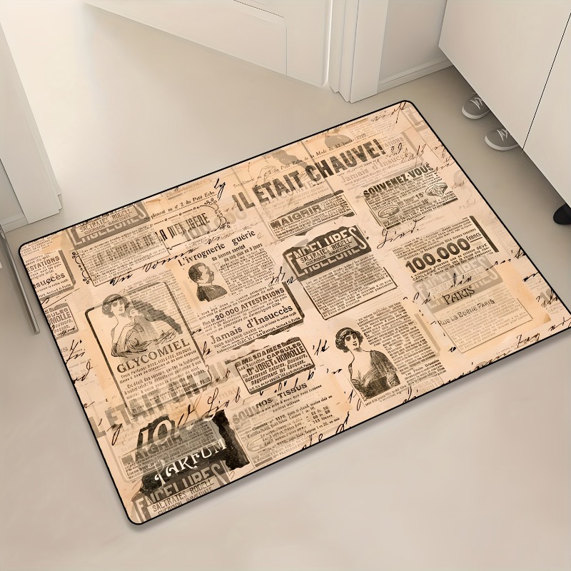 Commercial Newspaper Printing - Vintage francuska gazeta w stylu vintage,