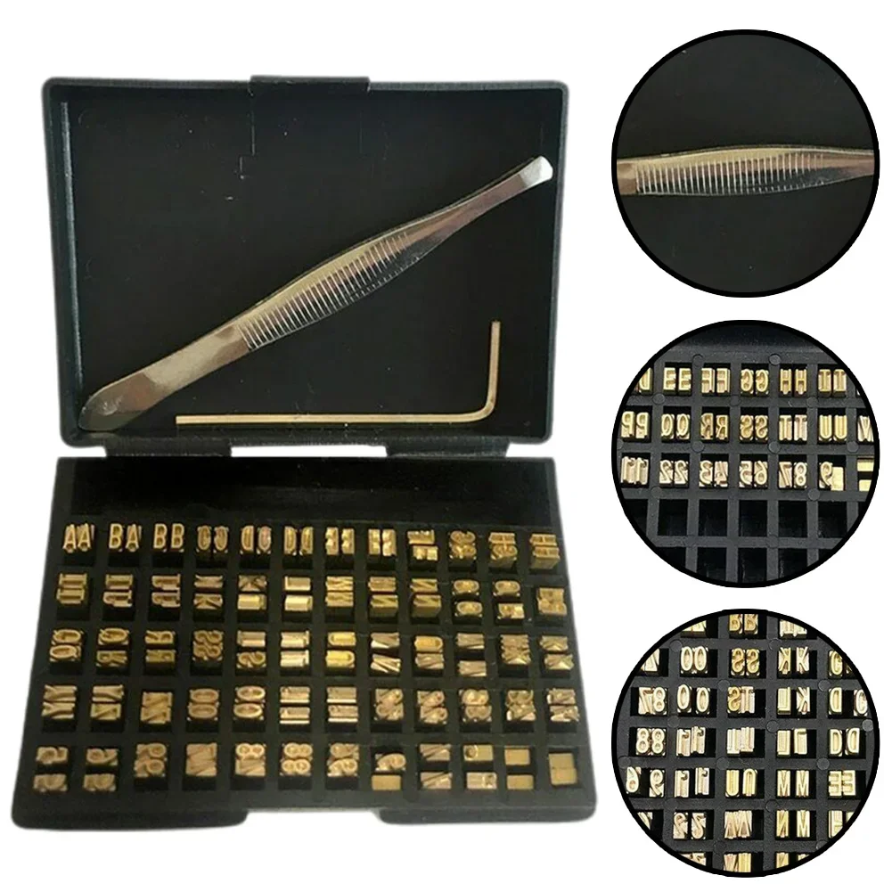 Commercial Ribbon Printing Machine - 120szt Hot Stamp Copper Letters 2x4x15mm