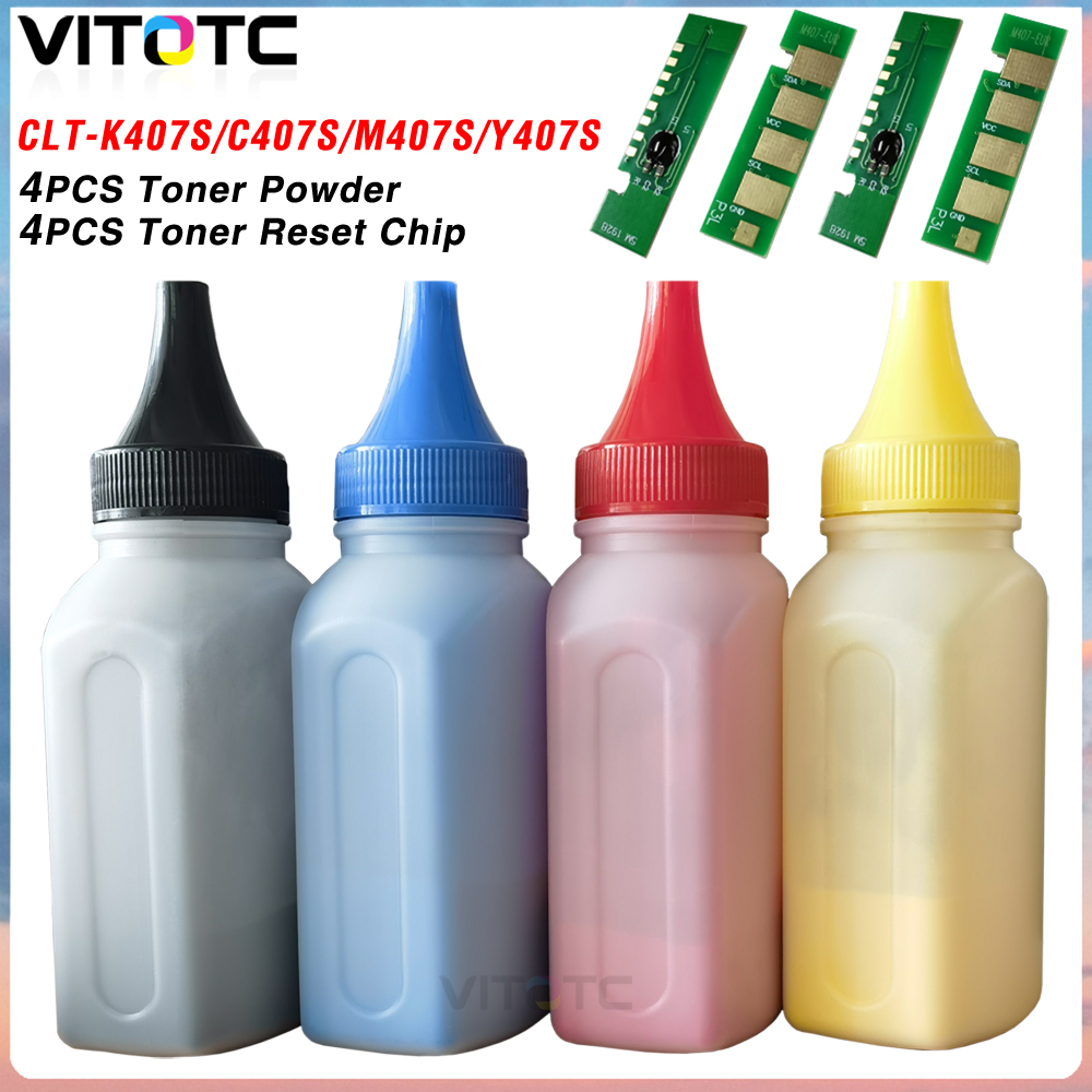 Laser Toner Powder - Zestaw chipów do tonerów CLT-K407S do