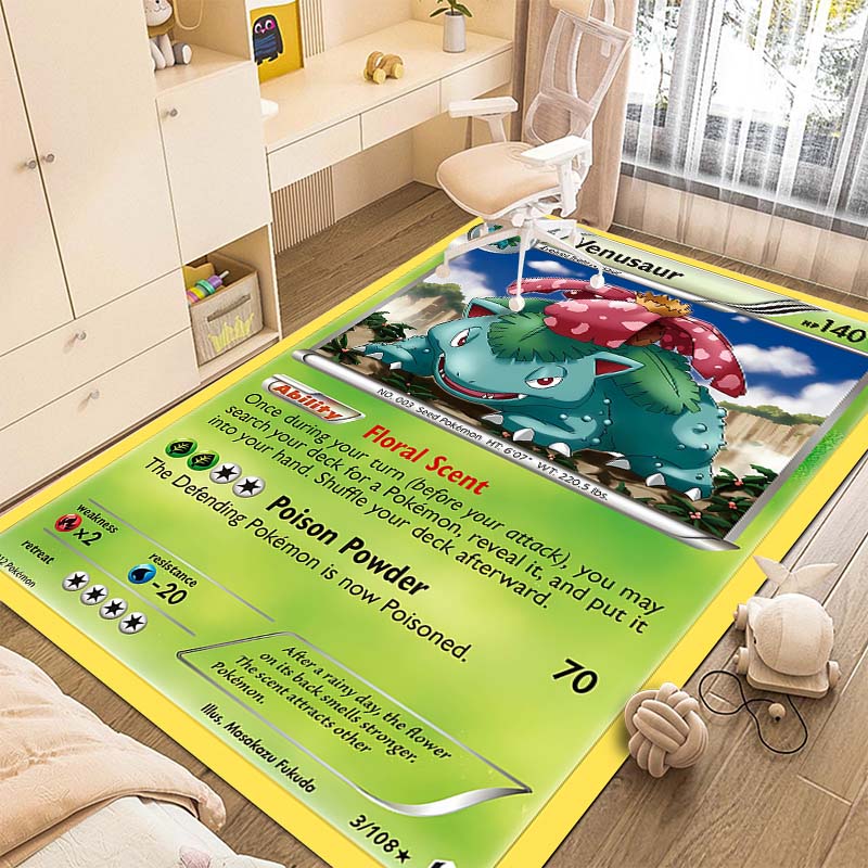 Dywan z nadrukiem kart Pokémon – Commercial Printing Format recenzja i cena