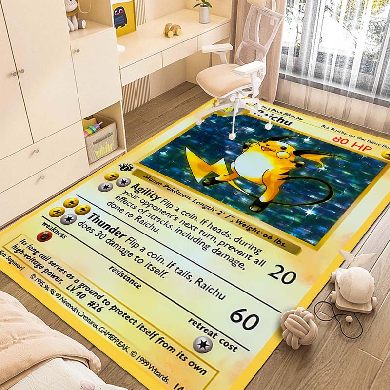 Dywan z nadrukiem kart Pokémon – Commercial Printing Format recenzja i cena