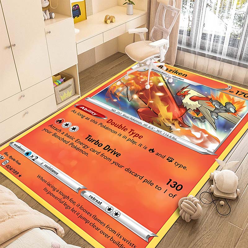 Dywan z nadrukiem kart Pokémon – Commercial Printing Format recenzja i cena