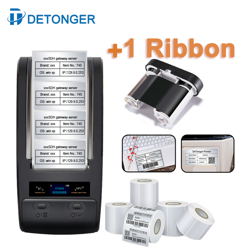 DETONGER przenośna termiczna d – Commercial Ribbon Printing Machine recenzja i cena