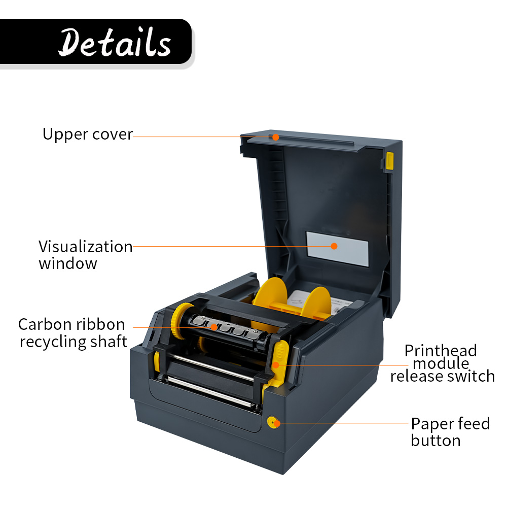 Drukarka etykiet termotransfer – Commercial Ribbon Printing Machine recenzja i cena