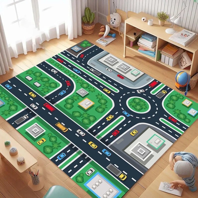 Dywan z mapą miejskiej ulic i  – Commercial Road Printing recenzja i cena